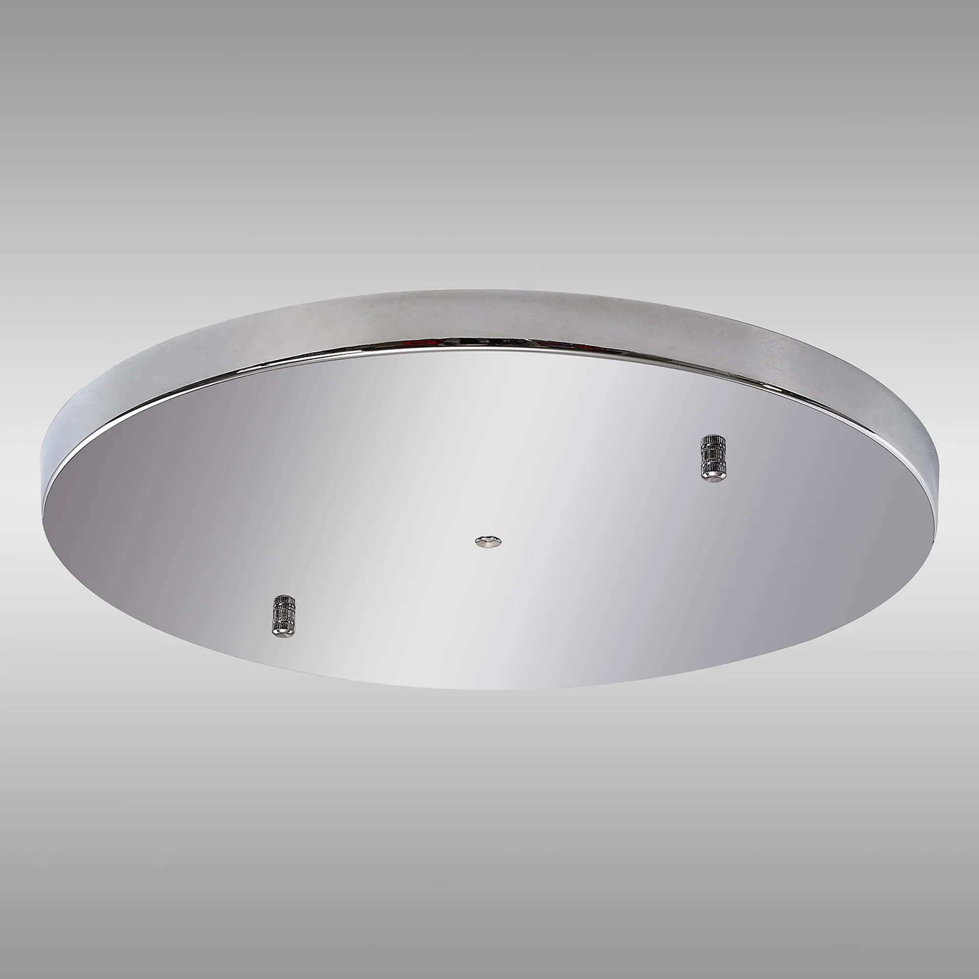 Hayes No Hole 40cm Round Ceiling Plate Polished Chrome D0830CH/NH  Deco Hayes No Hole Chrome
